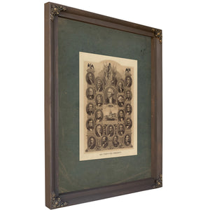 Our Twenty Two Presidents 1884 — Bourbon Framed Canvas Print | Bella Frye