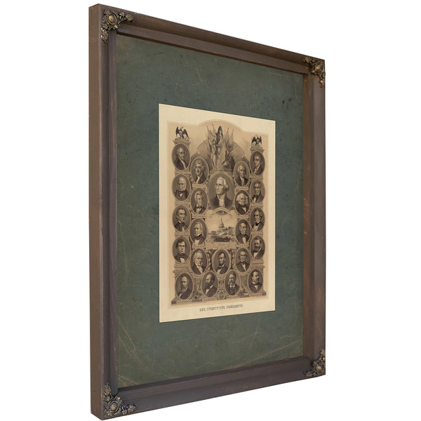 Our Twenty Two Presidents 1884 — Bourbon Framed Canvas Print | Bella Frye