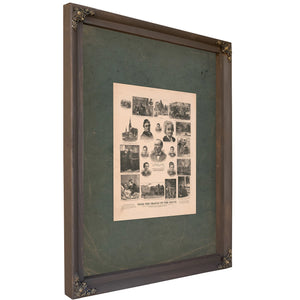 From the Cradle to the Grave Scenes and Incidents in the Life of James a Garfield 1881 — Bourbon Framed Canvas Print | Bella 