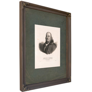 Benjamin Franklin 1779 — Bourbon Framed Canvas Print | Bella Frye