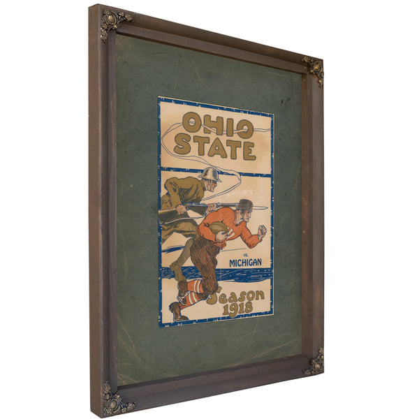 Michigan Ohio State Football Program — Bourbon Framed Canvas Print | Bella Frye