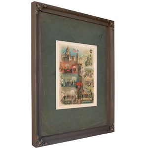 Historical and Symbolic Depictions of the Knights of the Mystic Chain 189 — Bourbon Framed Canvas Print | Bella Frye