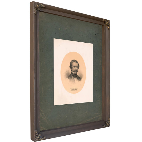 Raphael Semmes of the Pirate Alabama 1862 1865 — Bourbon Framed Canvas Print | Bella Frye
