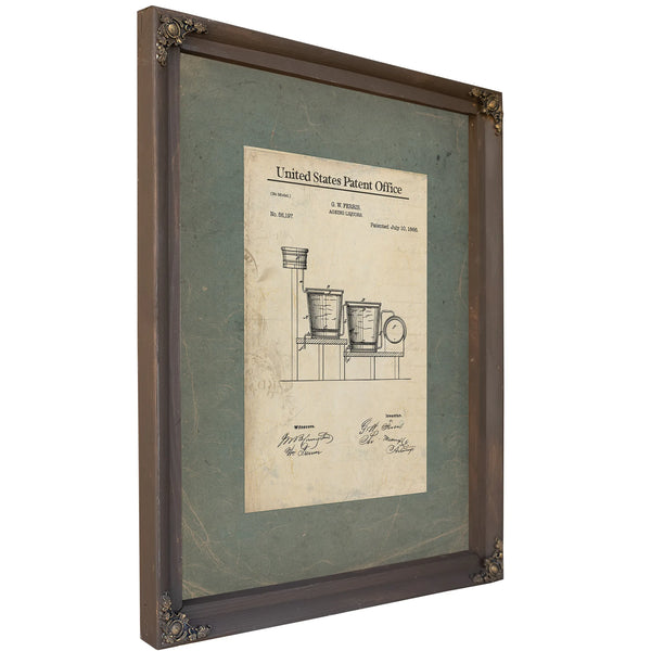 The Ferris Spirits Apparatus Patent Archive Print — Bourbon Framed Canvas Print | Bella Frye