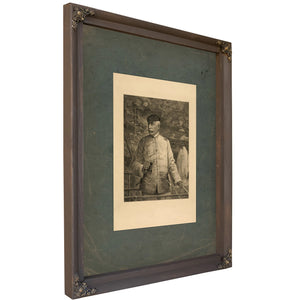 Dmiral Dewey on the Bridge 1899 — Bourbon Framed Canvas Print | Bella Frye