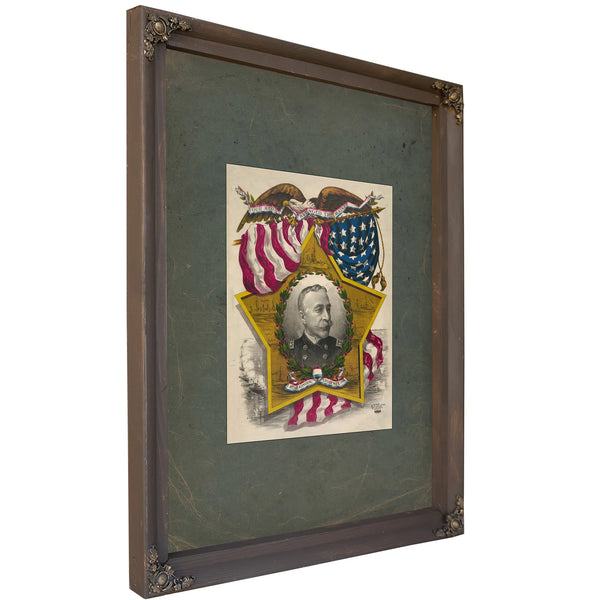 Rear Admiral Geo Dewey Usn 19th Century — Bourbon Framed Canvas Print | Bella Frye