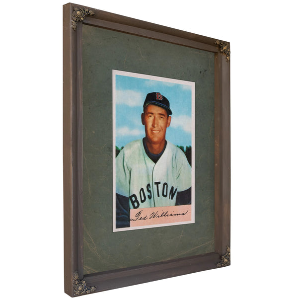 Ted Williams 1954 Bowman 4ac45 — Bourbon Framed Canvas Print | Bella Frye