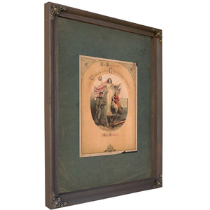 In Defence of the Union and the Constitution 1861 — Bourbon Framed Canvas Print | Bella Frye