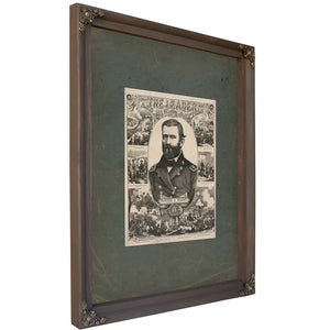 The Leader and His Battles Ulysses S Grant Lieutenant General Usa 1866 — Bourbon Framed Canvas Print | Bella Frye