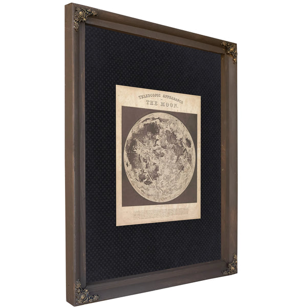 Lord Rosse's Lunar Reverie — A Vast Ruin of Nature — Bourbon Framed Canvas Print | Bella Frye