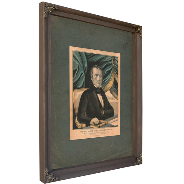 Theodore Frelinghuysen_ Nominated for Vice President of the United States 1844 — Bourbon Framed Canvas Print | Bella Frye