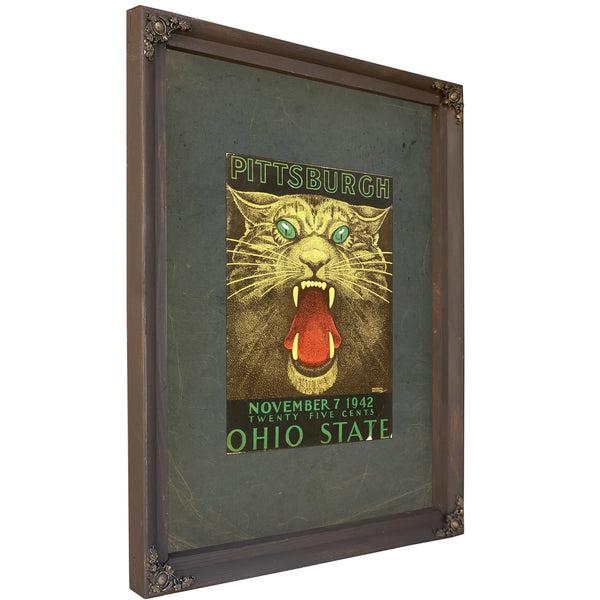 Cover Photo of the November 7 1942 University of Pittsburgh Versus the Ohio 16b88 — Bourbon Framed Canvas Print | Bella Frye