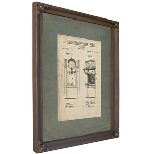 The Baeppler Beer Cooler Patent a Study in Victorian Temperance and Temptation — Framed Wall Art Room View | Bella Frye