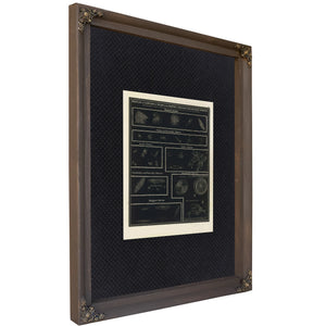 The Distant Mysteries a Victorian Atlas of Nebulae and Star Clusters — Bourbon Framed Canvas Print | Bella Frye