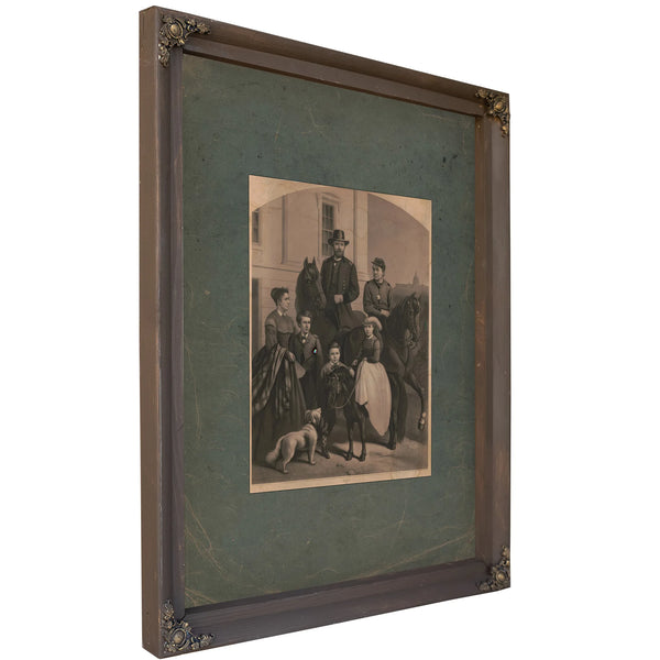 General Grant His Family 1868 — Bourbon Framed Canvas Print | Bella Frye