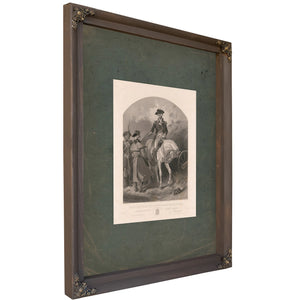 Washington at the Outposts of Valley Forge 1859 — Bourbon Framed Canvas Print | Bella Frye