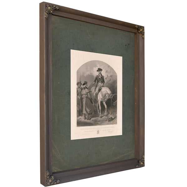 Washington at the Outposts of Valley Forge 1859 — Bourbon Framed Canvas Print | Bella Frye