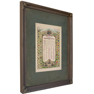 An Acknowledgment From the Delegates to the Philadelphia Commercial Museum 1899 1899 — Bourbon Framed Canvas Print | Bella Fr