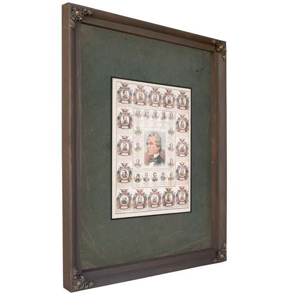 Andrew Johnson and Others 1865 1869 — Bourbon Framed Canvas Print | Bella Frye