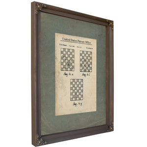 US Patent No. 6446966 B1 Chess Move Notation System (september 1 22) — Bourbon Framed Canvas Print | Bella Frye