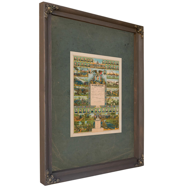 Pictorial War Records 1899 — Bourbon Framed Canvas Print | Bella Frye