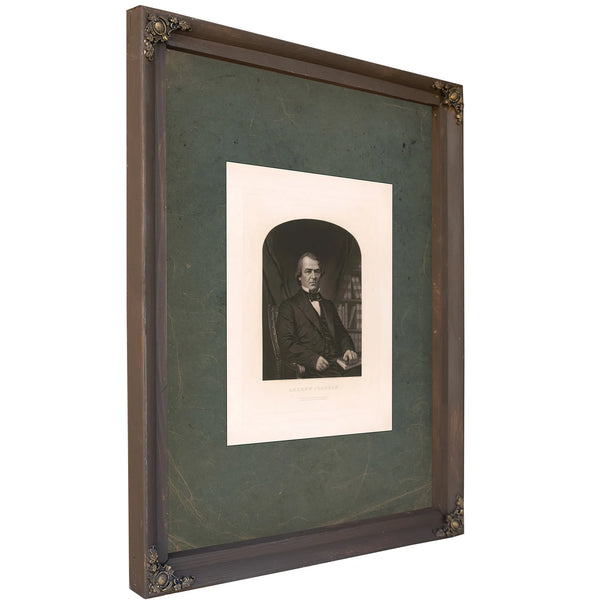Andrew Johnson 19th Century — Bourbon Framed Canvas Print | Bella Frye