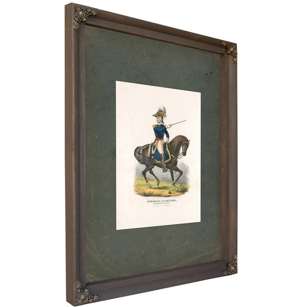 General Z Taylor the Hero of the Rio Grande 1846 — Bourbon Framed Canvas Print | Bella Frye