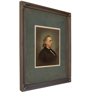 Henry Ward Beecher 1871 — Bourbon Framed Canvas Print | Bella Frye