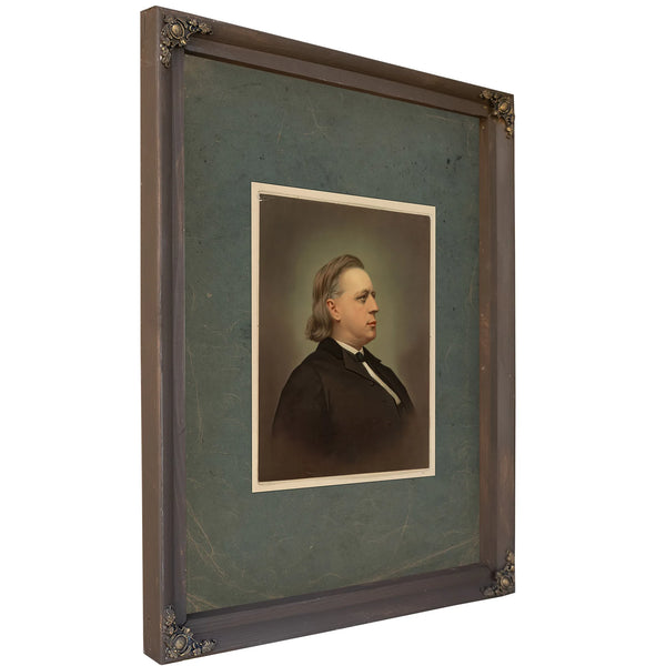 Henry Ward Beecher 1871 — Bourbon Framed Canvas Print | Bella Frye