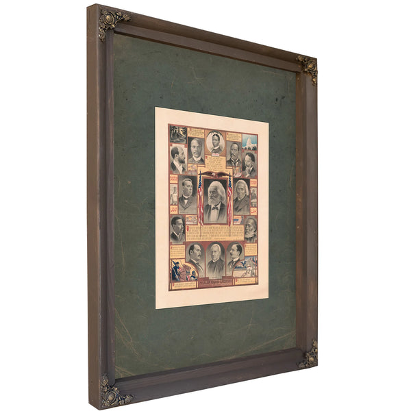 Peerless Colored Americans 198 — Bourbon Framed Canvas Print | Bella Frye