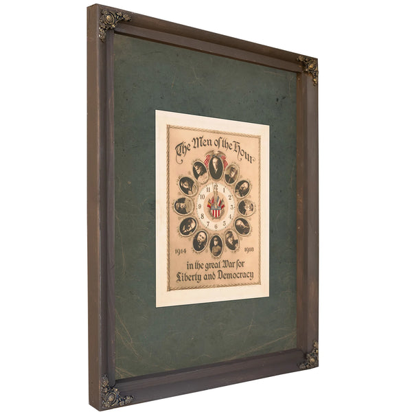 The Men of the Hour 1919 — Bourbon Framed Canvas Print | Bella Frye