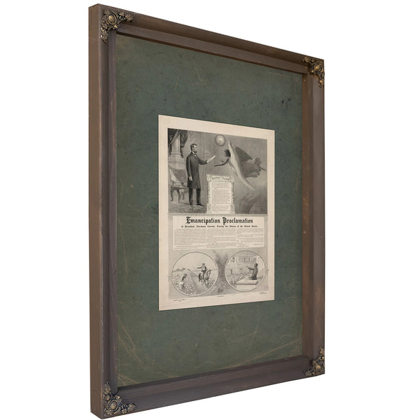Emancipation Proclamation 1896 — Bourbon Framed Canvas Print | Bella Frye