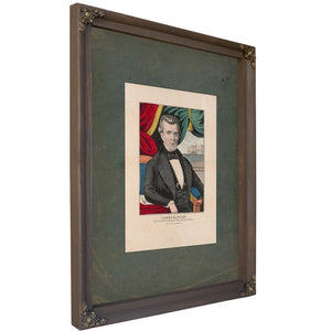 James K Polk Eleventh President of the United States 1835 1856 — Bourbon Framed Canvas Print | Bella Frye