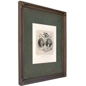 Lincoln and Hamlin 186 — Bourbon Framed Canvas Print | Bella Frye