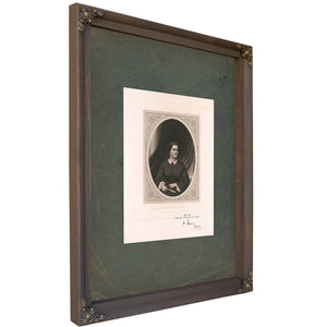 Mrs Abraham Lincoln 1864 — Verdigris Framed Canvas Print | Bella Frye