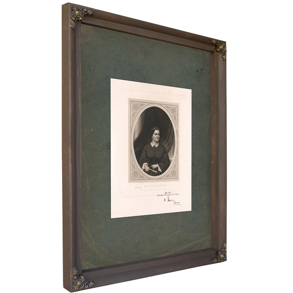 Mrs Abraham Lincoln 1864 — Verdigris Framed Canvas Print | Bella Frye