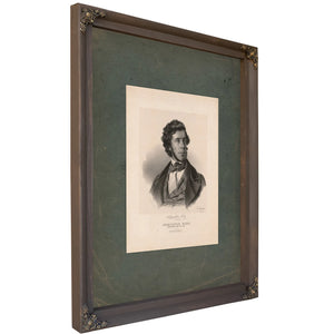 Hamilton Fish Representative From New York 1844 — Bourbon Framed Canvas Print | Bella Frye