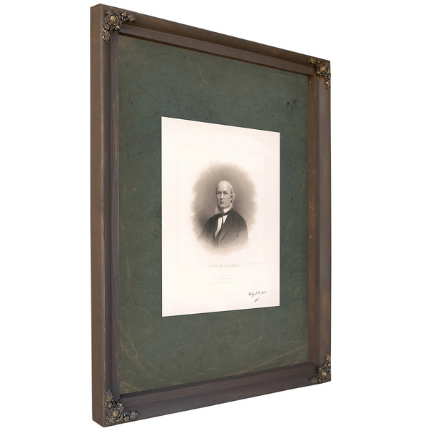 Horace Greeley 1865 — Bourbon Framed Canvas Print | Bella Frye