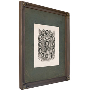 The Presidents of the United States_ Washington 1789 to Fillmore 185 185 — Bourbon Framed Canvas Print | Bella Frye