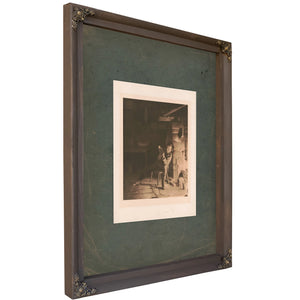 Lincoln as Boy 1914 — Bourbon Framed Canvas Print | Bella Frye