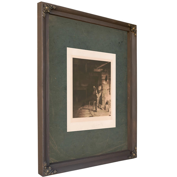 Lincoln as Boy 1914 — Bourbon Framed Canvas Print | Bella Frye