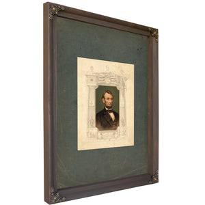 Abraham Lincoln Born on Feb 12th 189 Died April 15th 1865 Martyred April 14th 1865 1865 — Bourbon Framed Canvas Print | Bella