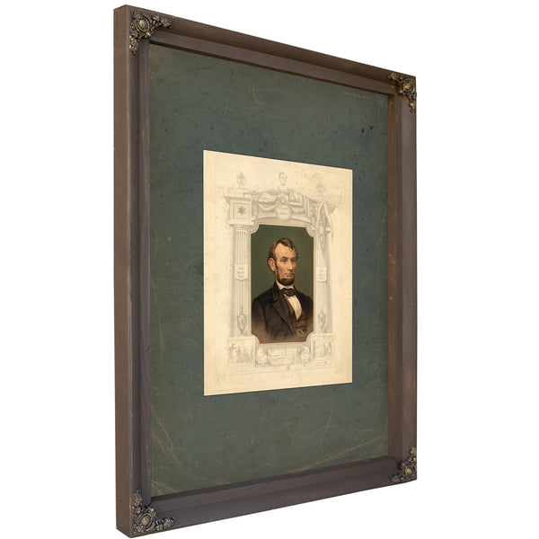 Abraham Lincoln Born on Feb 12th 189 Died April 15th 1865 Martyred April 14th 1865 1865 — Bourbon Framed Canvas Print | Bella
