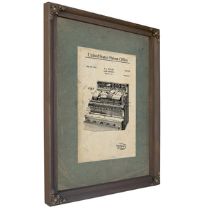 The Merchants Mechanical Mind Fuller Cash Register Patent — Framed Wall Art Room View | Bella Frye
