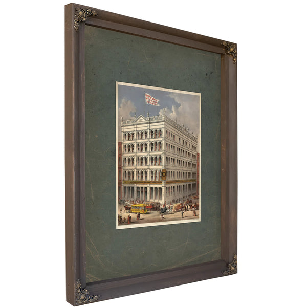 The United States Mutual Accident Association 1886 — Bourbon Framed Canvas Print | Bella Frye