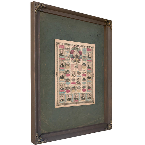 The Presidents of the United States 1864 — Bourbon Framed Canvas Print | Bella Frye