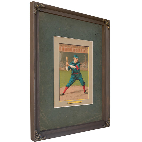 Dode Paskert Cincinnati Reds Baseball Card Portrait 2 — Bourbon Framed Canvas Print | Bella Frye