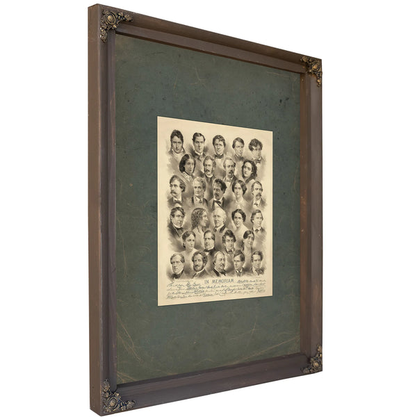 In Memoriam 1878 — Bourbon Framed Canvas Print | Bella Frye