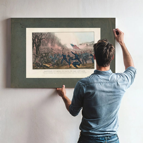 Battle of Mill Spring Ky Jan 19th 1862 1862 — Framed Wall Art Room View | Bella Frye