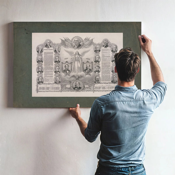 Declaration of Independence 1884 — Framed Wall Art Room View | Bella Frye